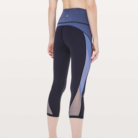Lululemon Colour Me Ombre Crop *21" Midnight Navy / Gatsby Blue / Visto Blue - Picture 6 of 6